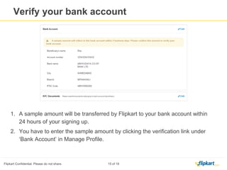 These fields require
your action
Summarise your business in no
more than 1,000 characters to
acquaint buyers with
yourself and your products in
the section called ‘Display
Information’.
Click on ‘Save
Changes’ to save the
information entered
by you, you can edit
the description
whenever required
Manage profile
 