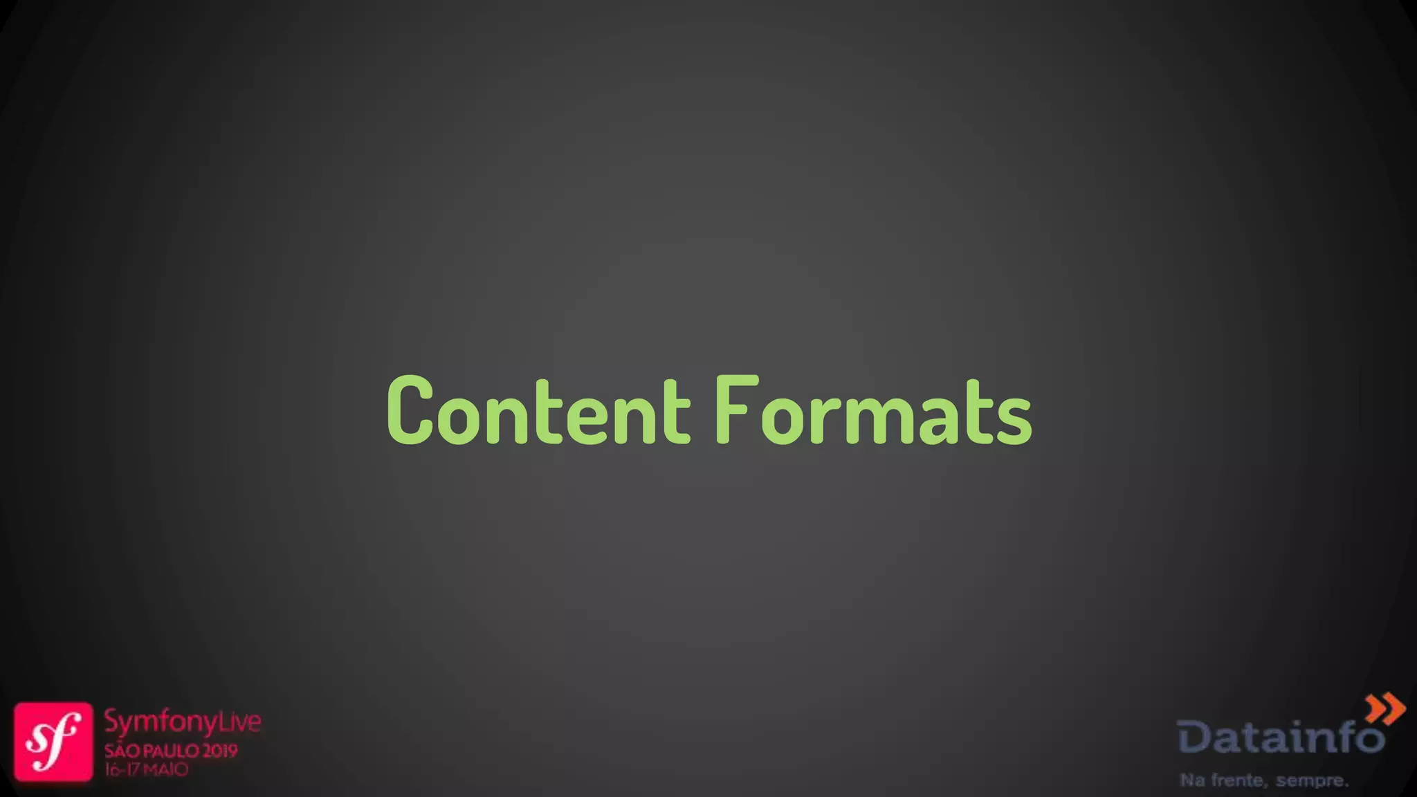 Content Formats 