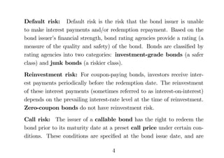 Single Risk Template Bond Bonds & Bond Pricing | PDF