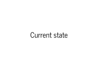 Current state
 