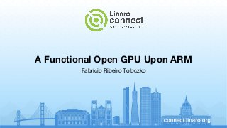 A Functional Open GPU Upon ARM
Fabrício Ribeiro Toloczko
 
