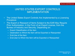 Export Control Authorization Export Controls | PPT