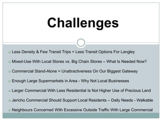 Challenges Less Density & Few Transit Trips = Less Transit Options For Langley