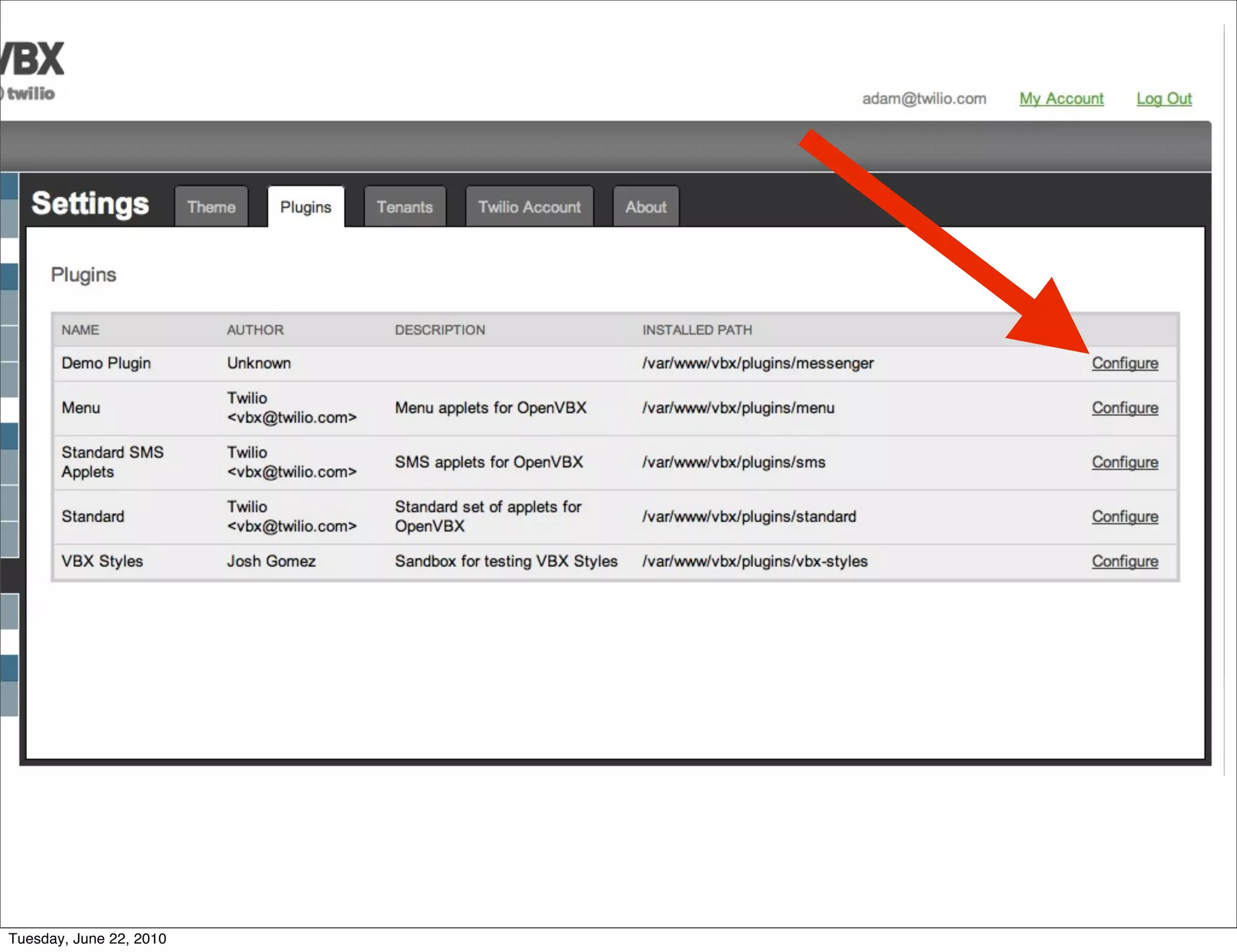 Tuesday, June 22, 2010
 