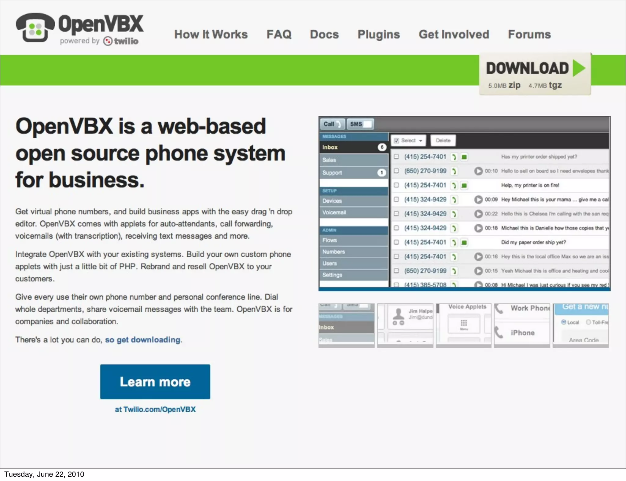 Tuesday, June 22, 2010
 