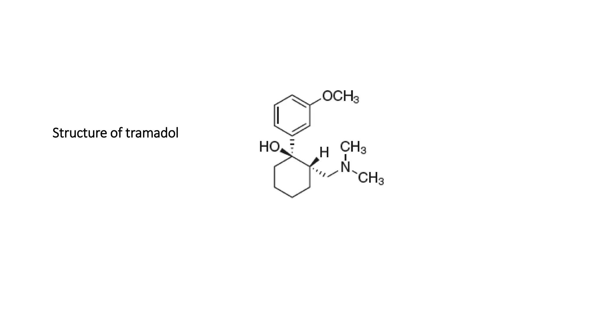 Structure of tramadol
 