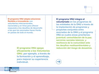 Marco Estratégico del programa VNU: 2014-2017