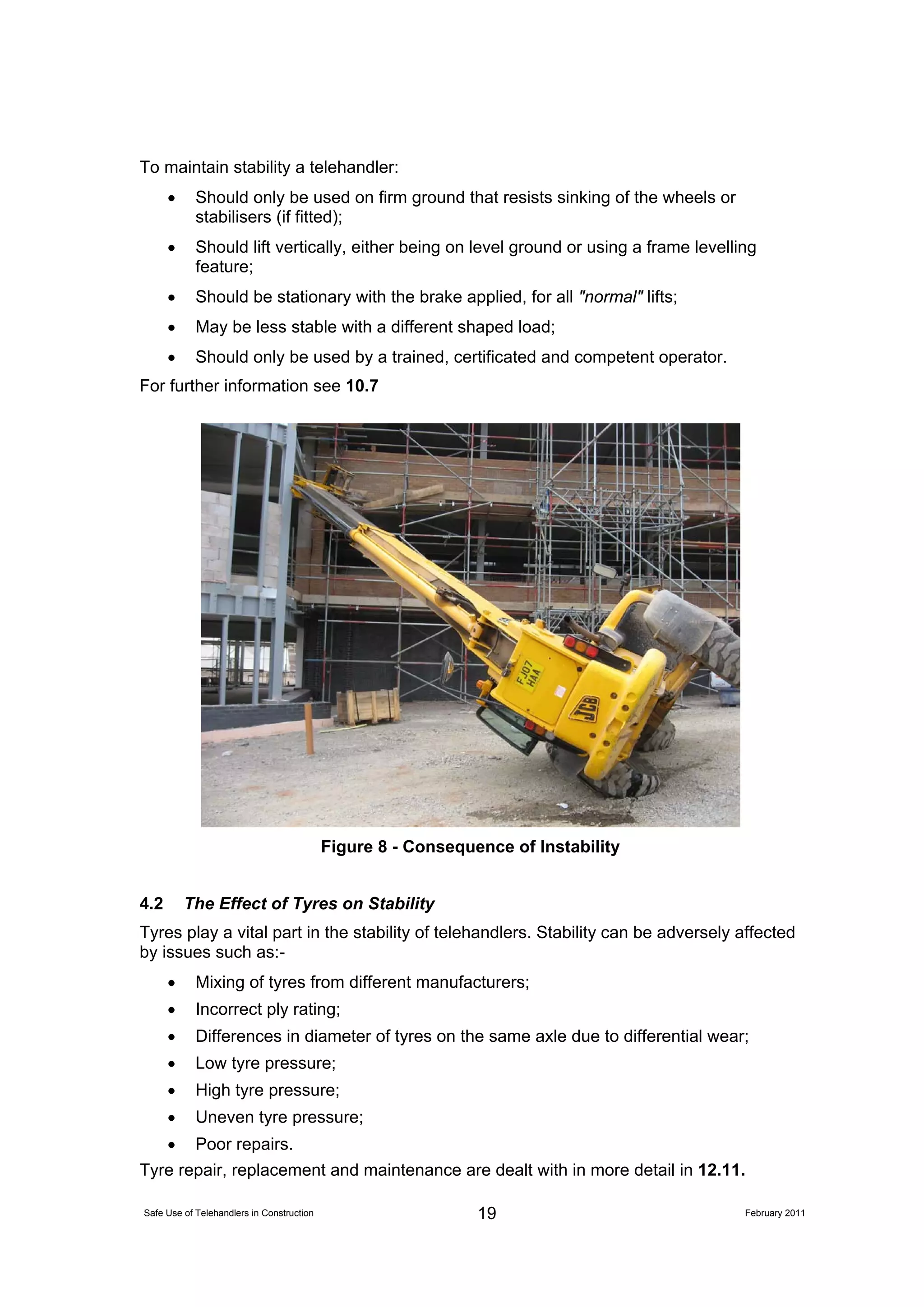 The Safe use of Telehandlers In Construction 110210 A | PDF