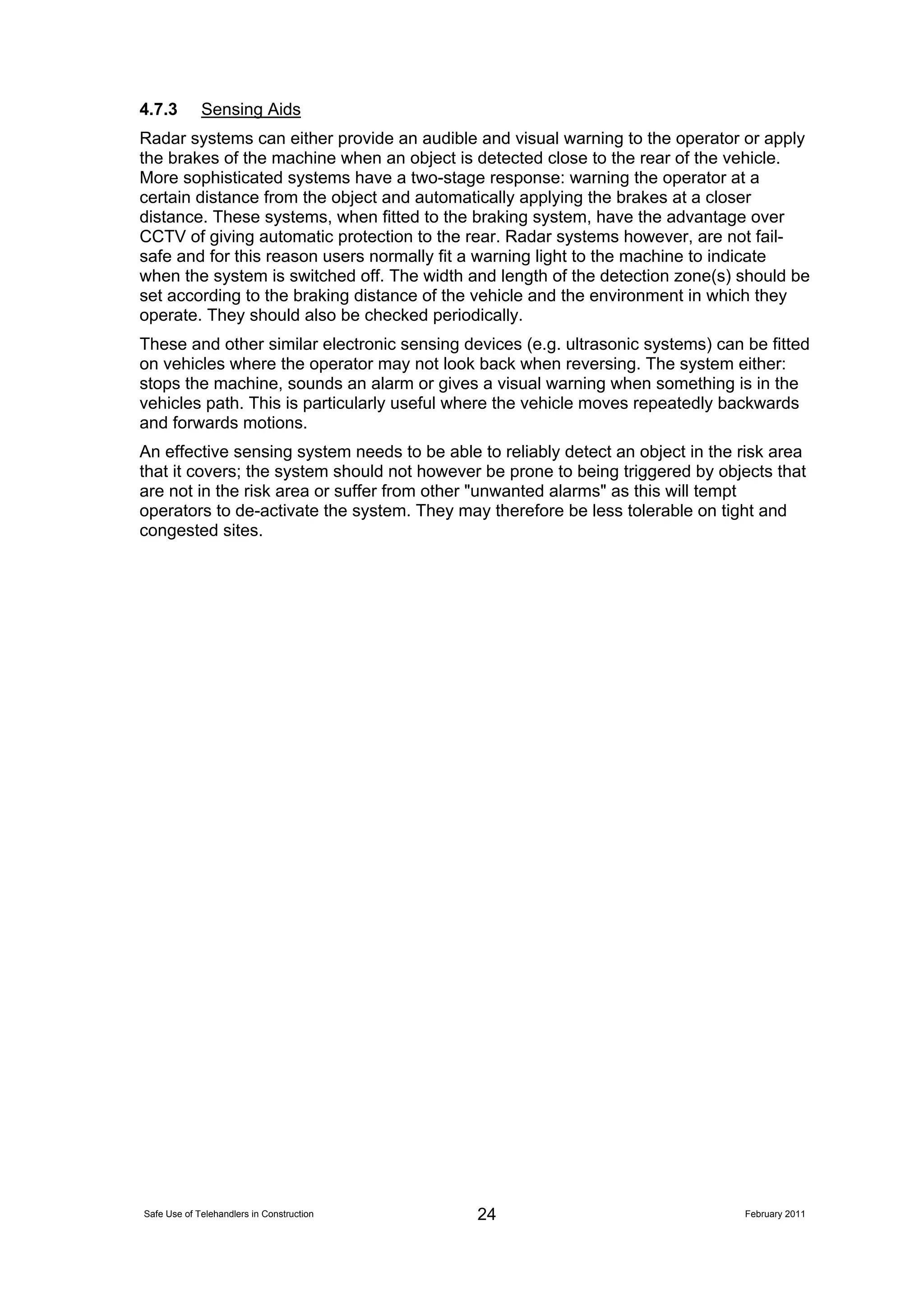The Safe use of Telehandlers In Construction 110210 A | PDF