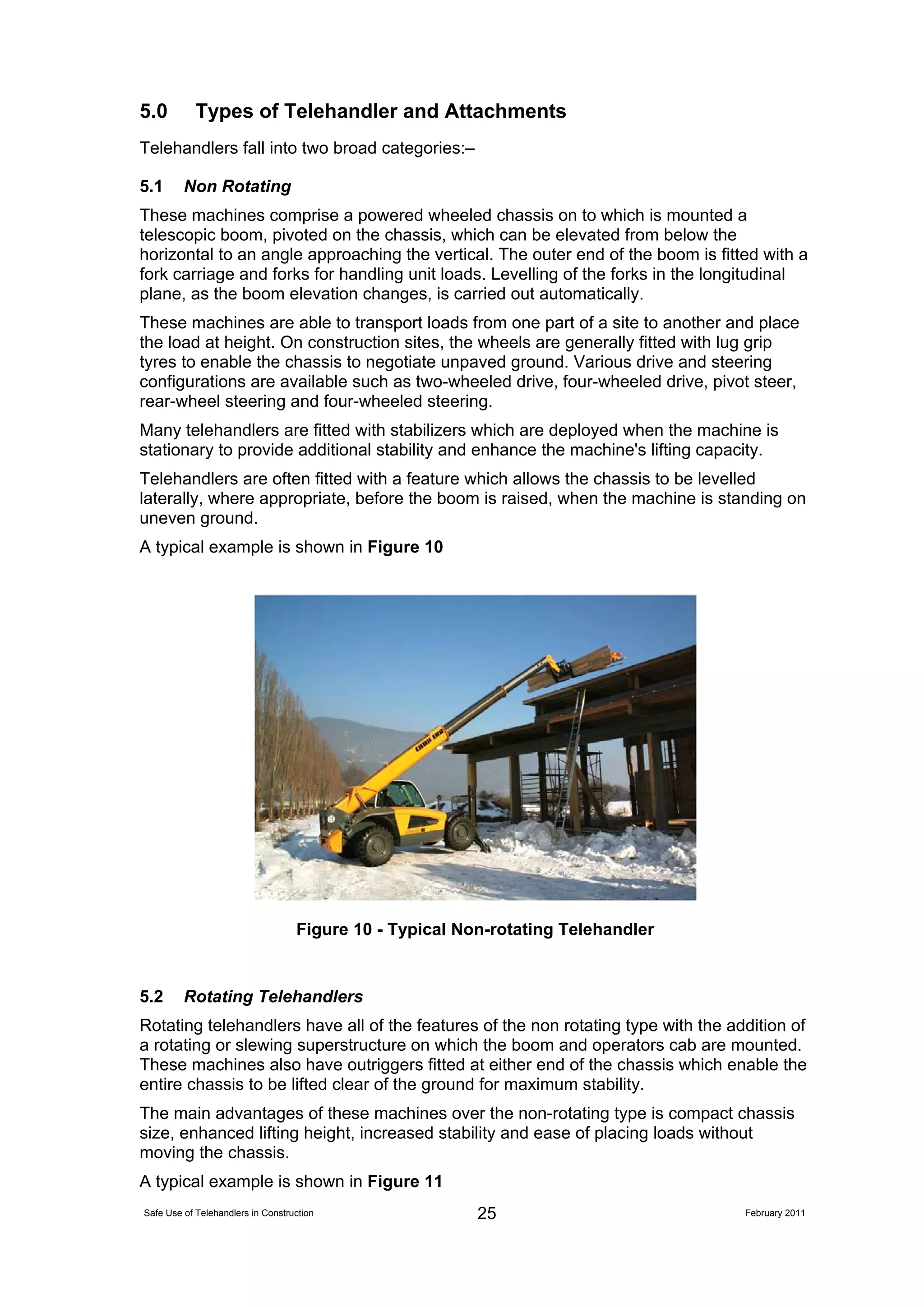 The Safe use of Telehandlers In Construction 110210 A | PDF