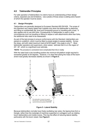 Telehandler Line Work The Safe use of Telehandlers In Construction 110210 A | PDF