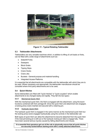 The Safe use of Telehandlers In Construction 110210 A | PDF