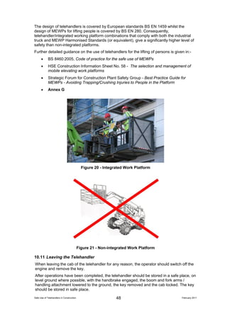 The Safe use of Telehandlers In Construction 110210 A | PDF
