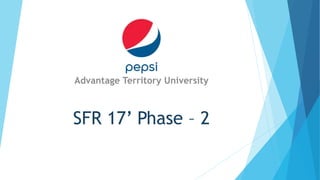 SFR 17’ Phase – 2
Advantage Territory University
 