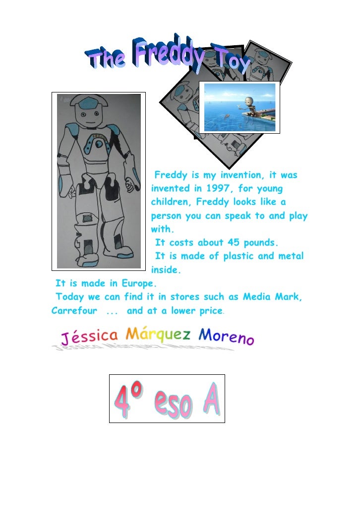 freddy is my invention jessica