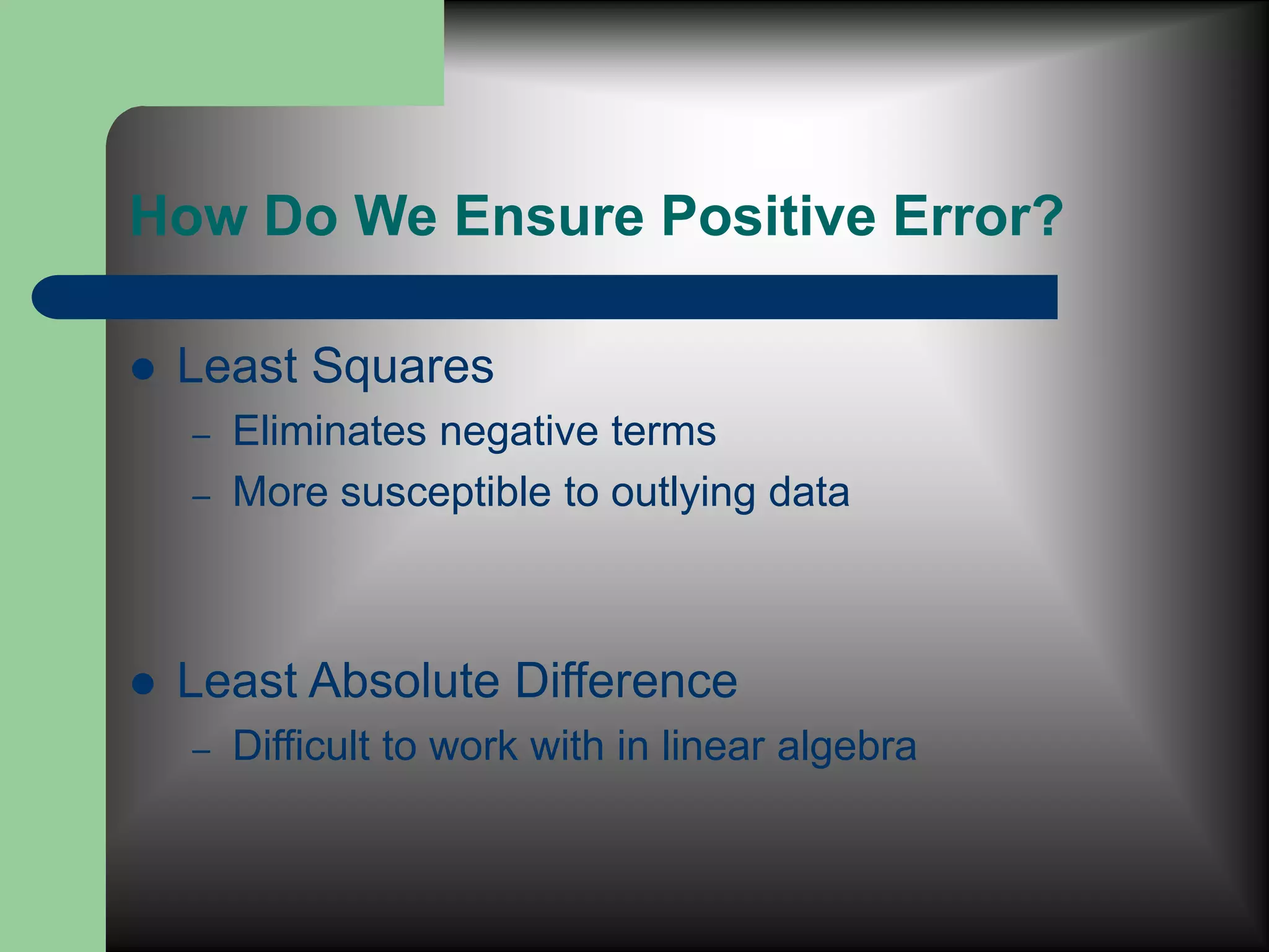 linear Algebra least squares | PPT