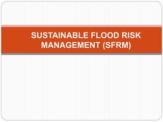 SUSTAINABLE FLOOD RISK
MANAGEMENT (SFRM)
 