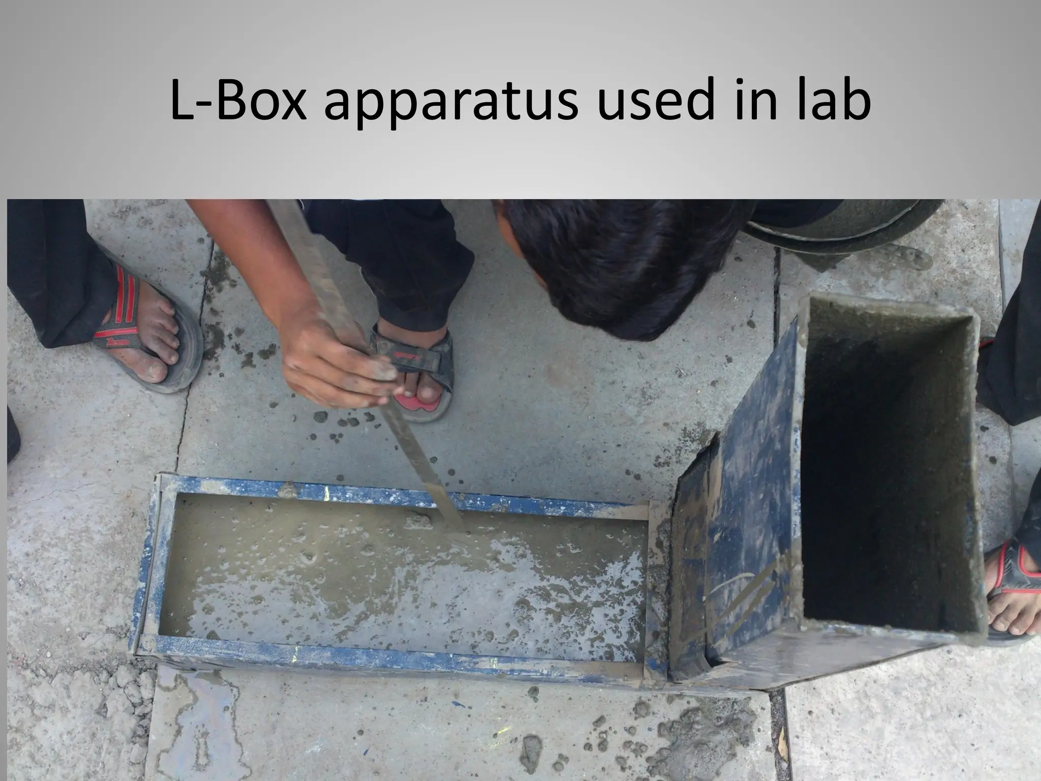 L-Box apparatus used in lab
 