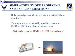 SFS CATMS Explosives Safety Lesson Plan | PPTX