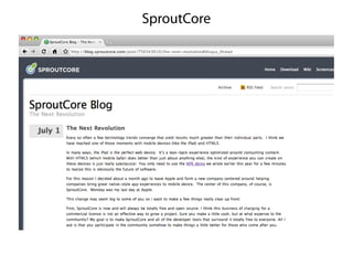 SproutCore
 