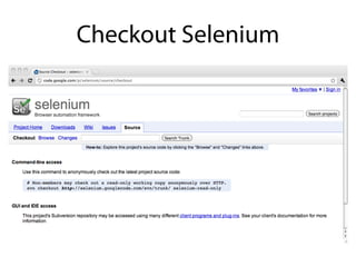 Checkout Selenium
 