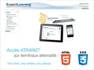 Accès ATAWAD*

sur terminaux alternatifs :

!
*Any time, any where, any device
 