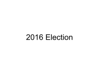 2016 Election
 