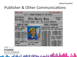 Publisher	
  &	
  Other	
  Communica:ons	
  
 