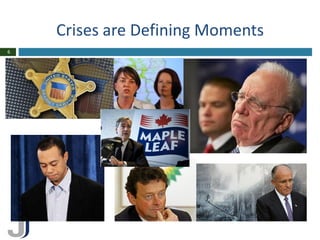 Crises are Defining Moments
6
 