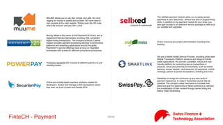 Swiss Finance + Technology Association Directory