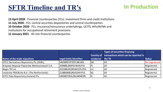 Sftr File Securities Financing Transactions Regulation (SFTR) | PPT