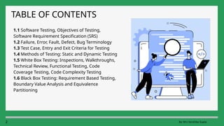 Software Testing - Software Testing and testing methods .pptx