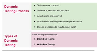 Software Testing - Software Testing and testing methods .pptx