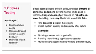 Stress Level Testing Software Testing - Types and Levels of Testing.pptx