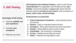 Gui Testing Examples Software Testing - Types and Levels of Testing.pptx