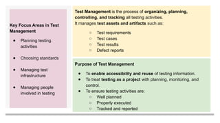 Comprehensive Guide to Software Test Management and Life Cycle | PPTX