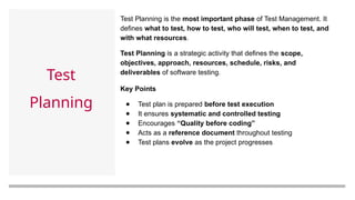 Comprehensive Guide to Software Test Management and Life Cycle | PPTX