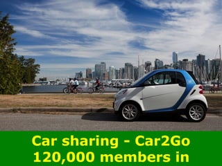 Car sharing - Car2Go
120,000 members in
 