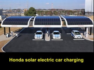 Honda solar electric car charging
 