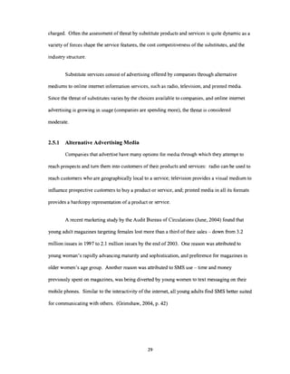 Sfu mba 2005 thesis   analysis internet advertising - g fawkes Slide 43