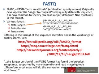 Sfu ngs course_workshop tutorial_2.1 | PPTX | Computing | Technology ...