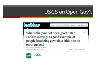 USGS on Open Gov’t