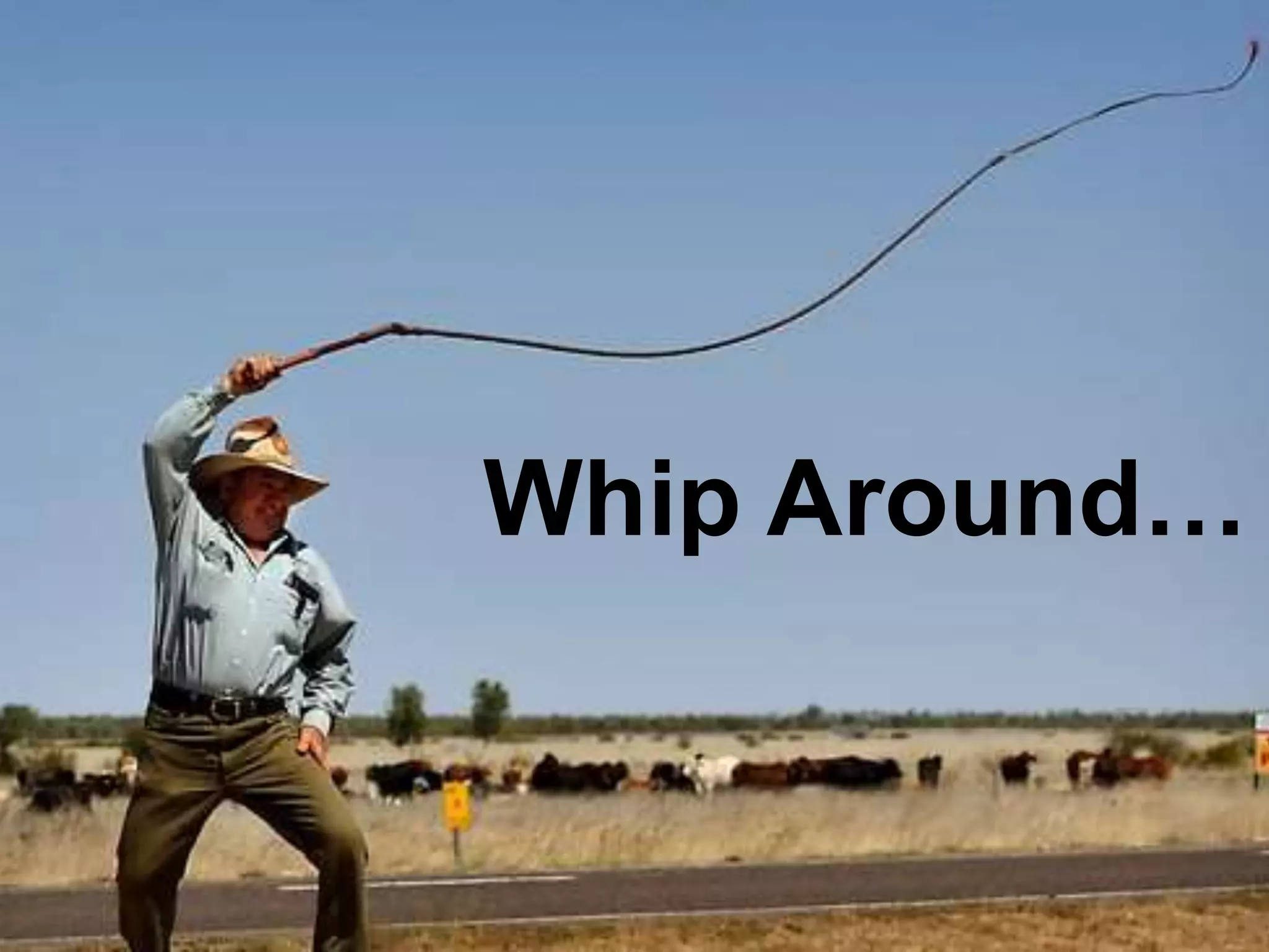 Whip Around…
 