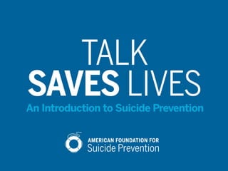 San Francisco VA Mental Health Summit: An Introduction to Suicide Prevention