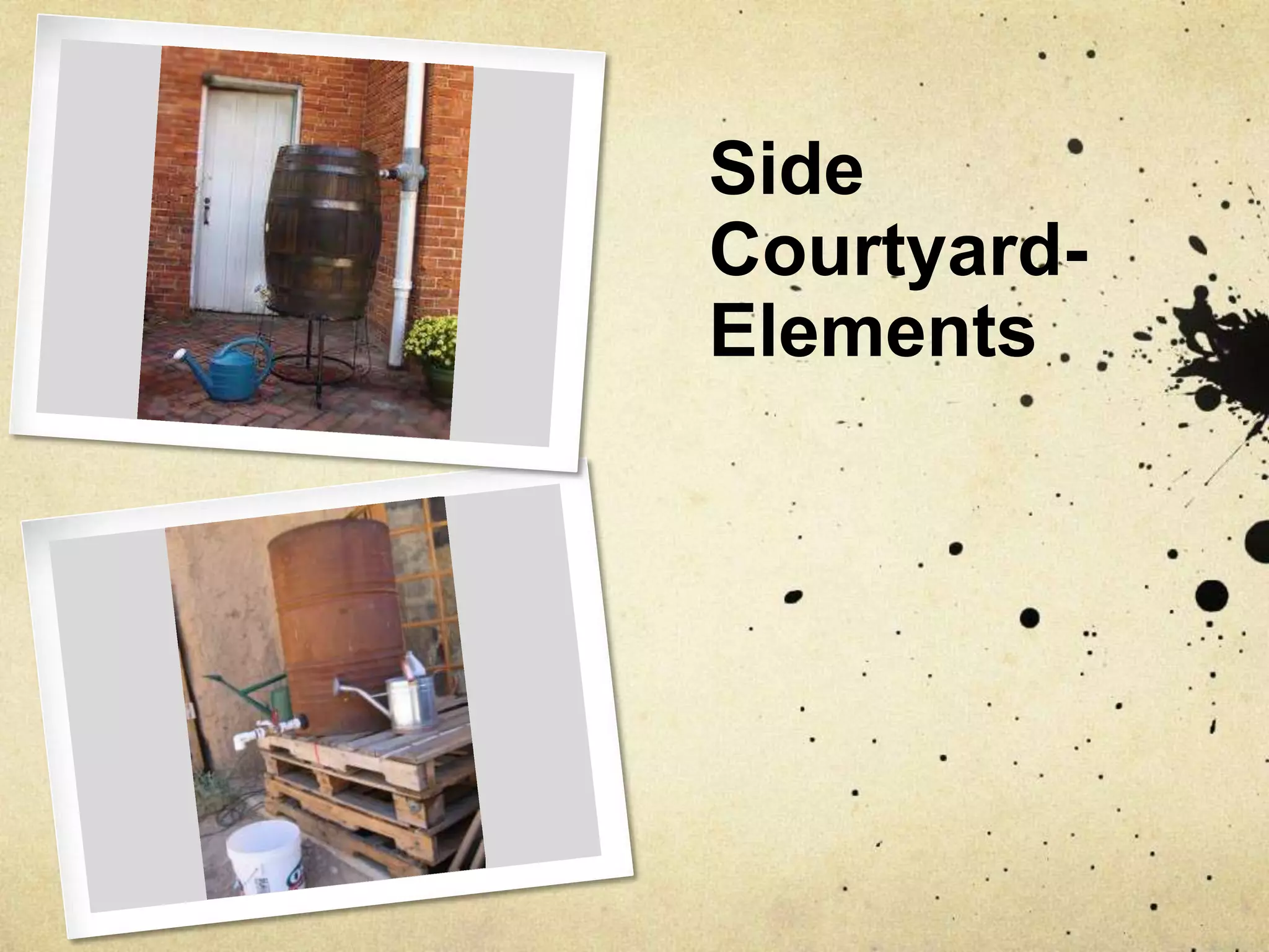 Side Courtyard- Elements