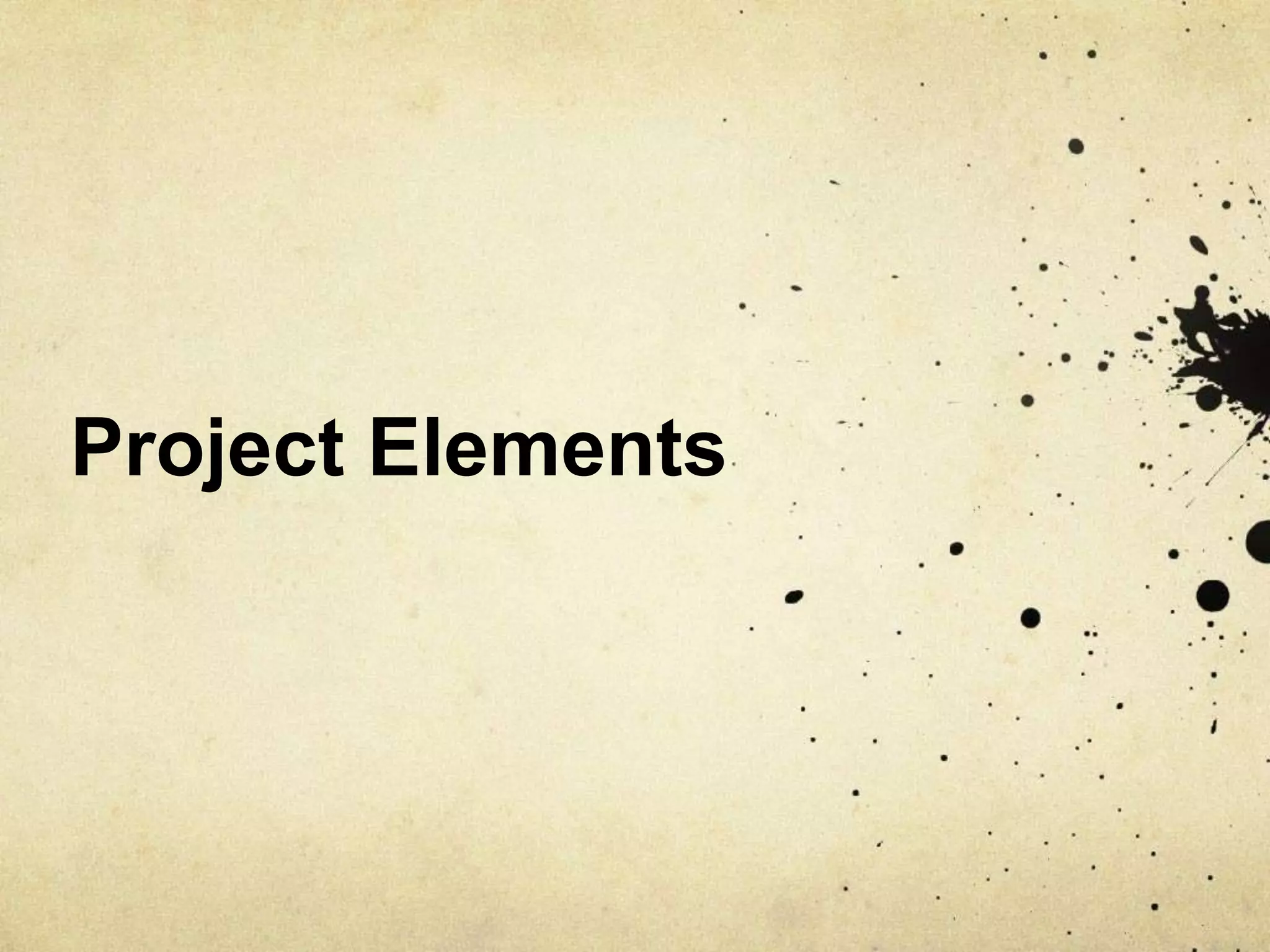 Project Elements
