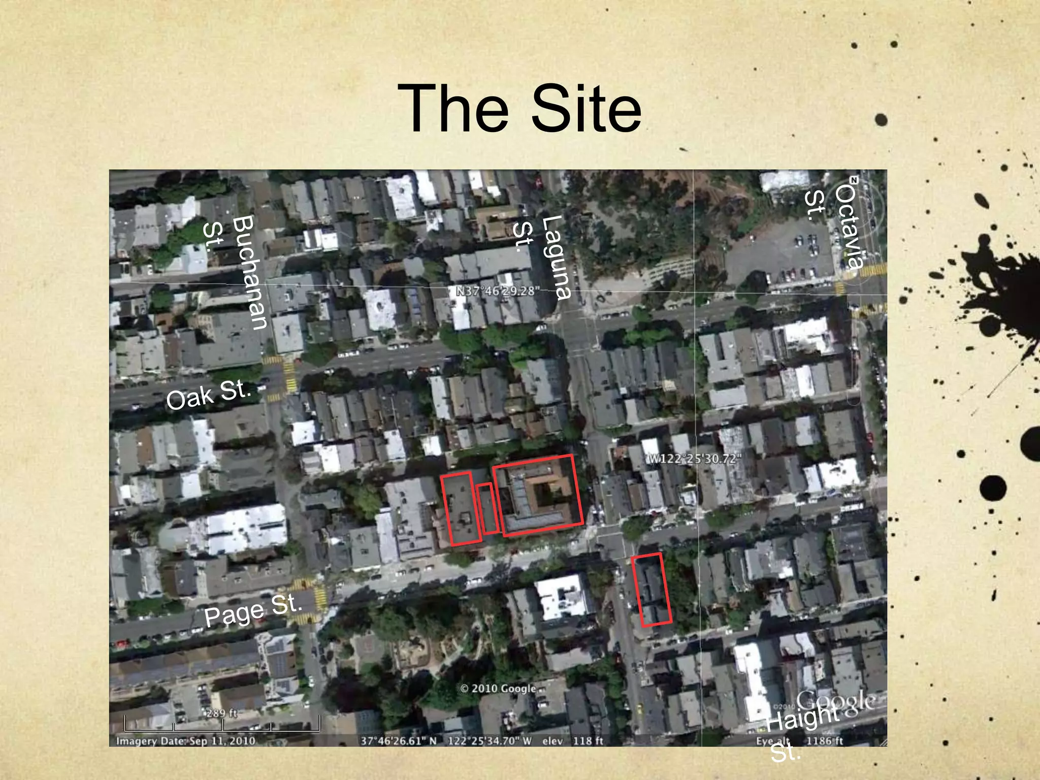 The SiteOctavia St.Laguna St.Buchanan St.Buchanan St.Oak St.Page St.Haight St.
