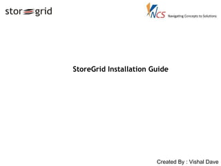 StoreGrid Installation Guide 