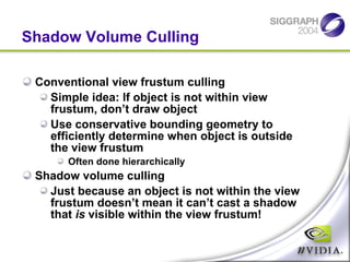 Shadow Volume Rendering Real-time Shadowing Techniques: Shadow Volumes | PPT