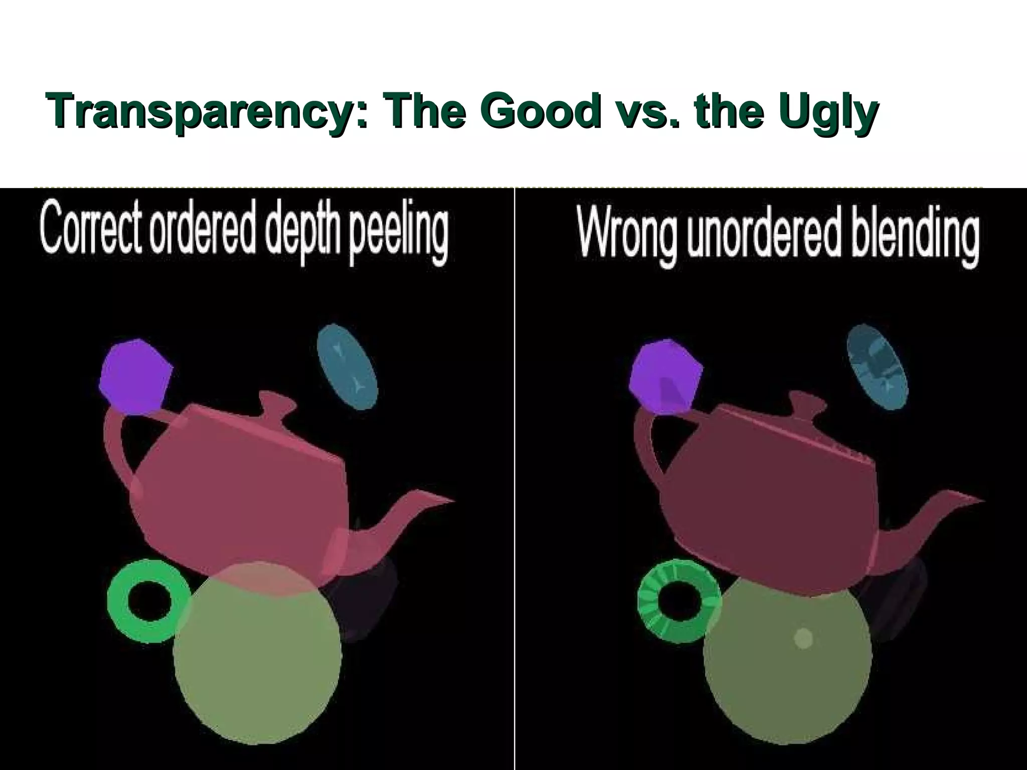 Transparency: The Good vs. the Ugly 